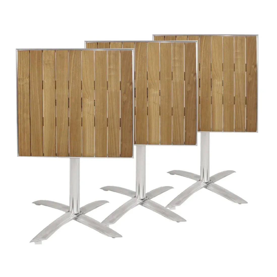 GK991 Bolero Ash Flip Top Square Bistro Table 600mm - JD Catering Equipment Solutions Ltd