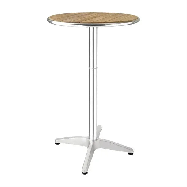 GR332 Bolero Ash Round Poseur Height Table 600mm - JD Catering Equipment Solutions Ltd