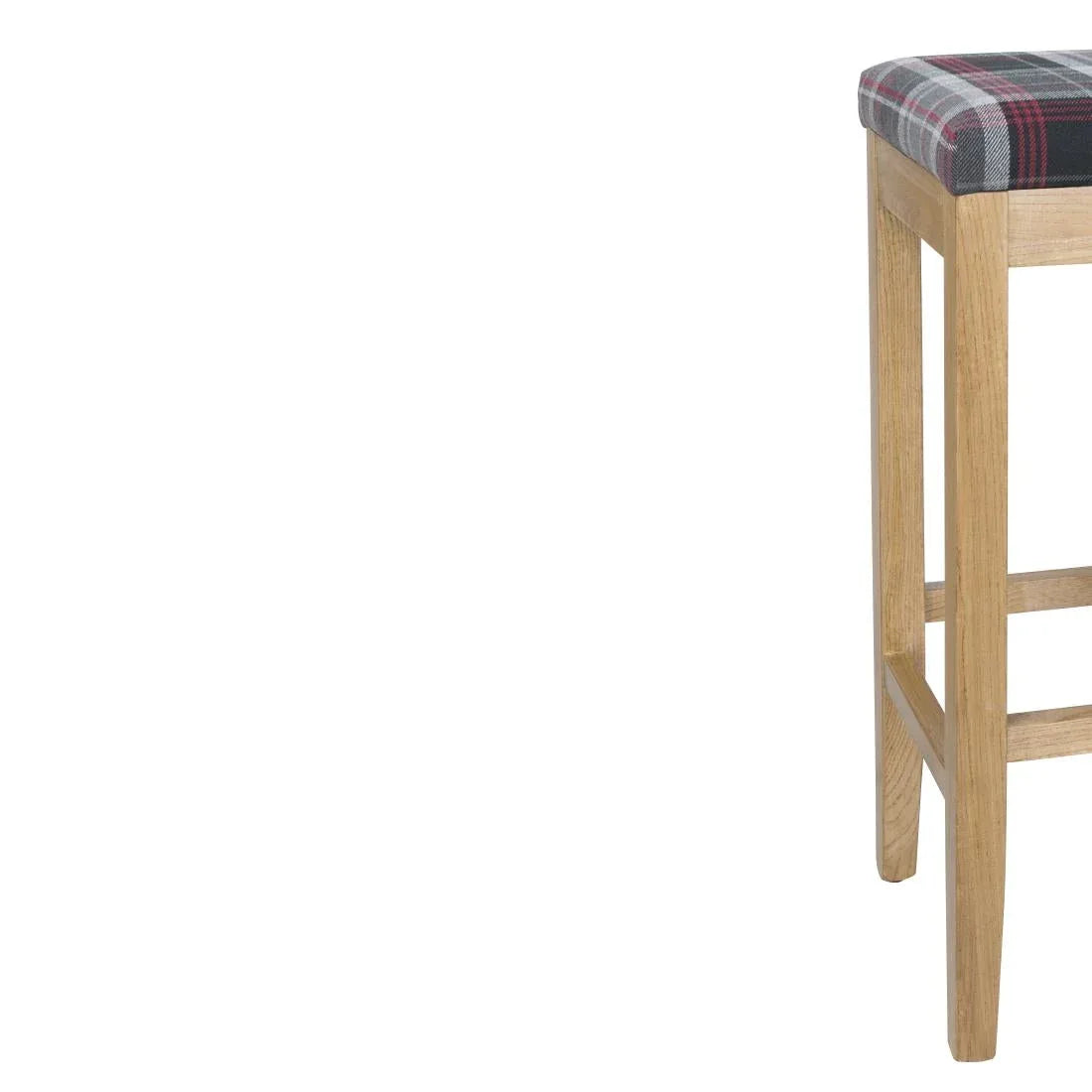 DC827 Bolero Austin High Stools Grey Tartan (Single) - JD Catering Equipment Solutions Ltd