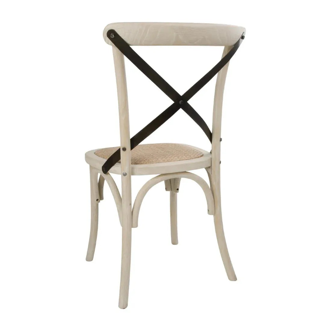 DR306 Bolero Bentwood Chairs with Metal Cross Backrest (Pack of 2) - JD Catering Equipment Solutions Ltd
