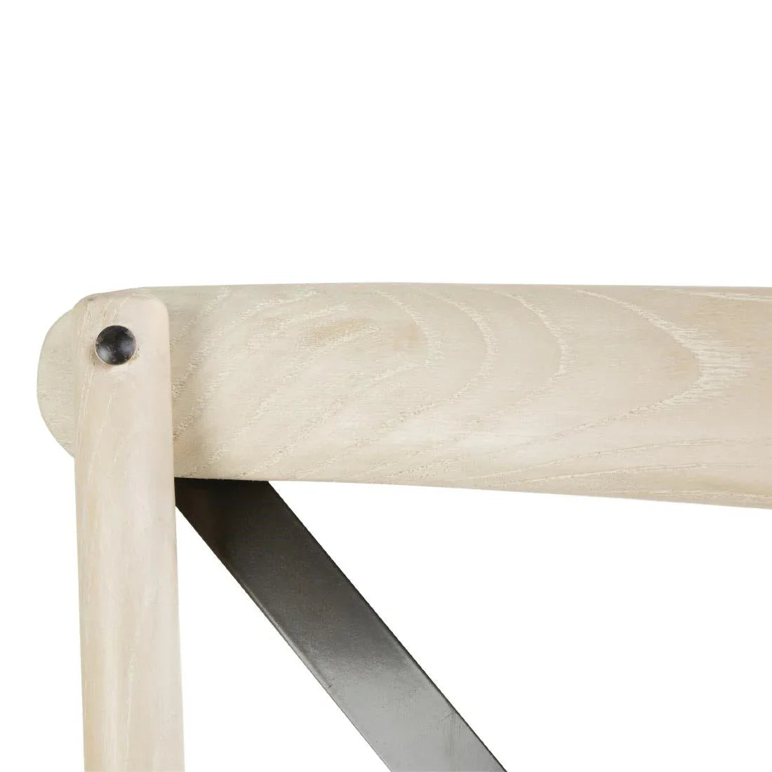 DR306 Bolero Bentwood Chairs with Metal Cross Backrest (Pack of 2) - JD Catering Equipment Solutions Ltd