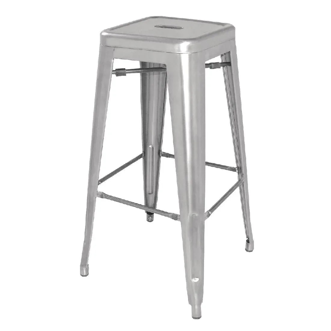 DL876 Bolero Bistro Galvanised Steel High Stool (Pack of 4) - JD Catering Equipment Solutions Ltd