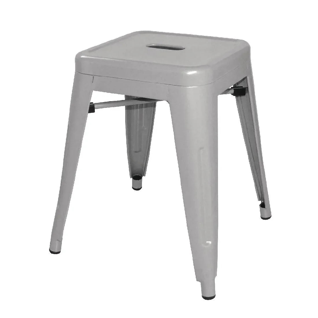 DL875 Bolero Bistro Galvanised Steel Low Stool (Pack of 4) - JD Catering Equipment Solutions Ltd