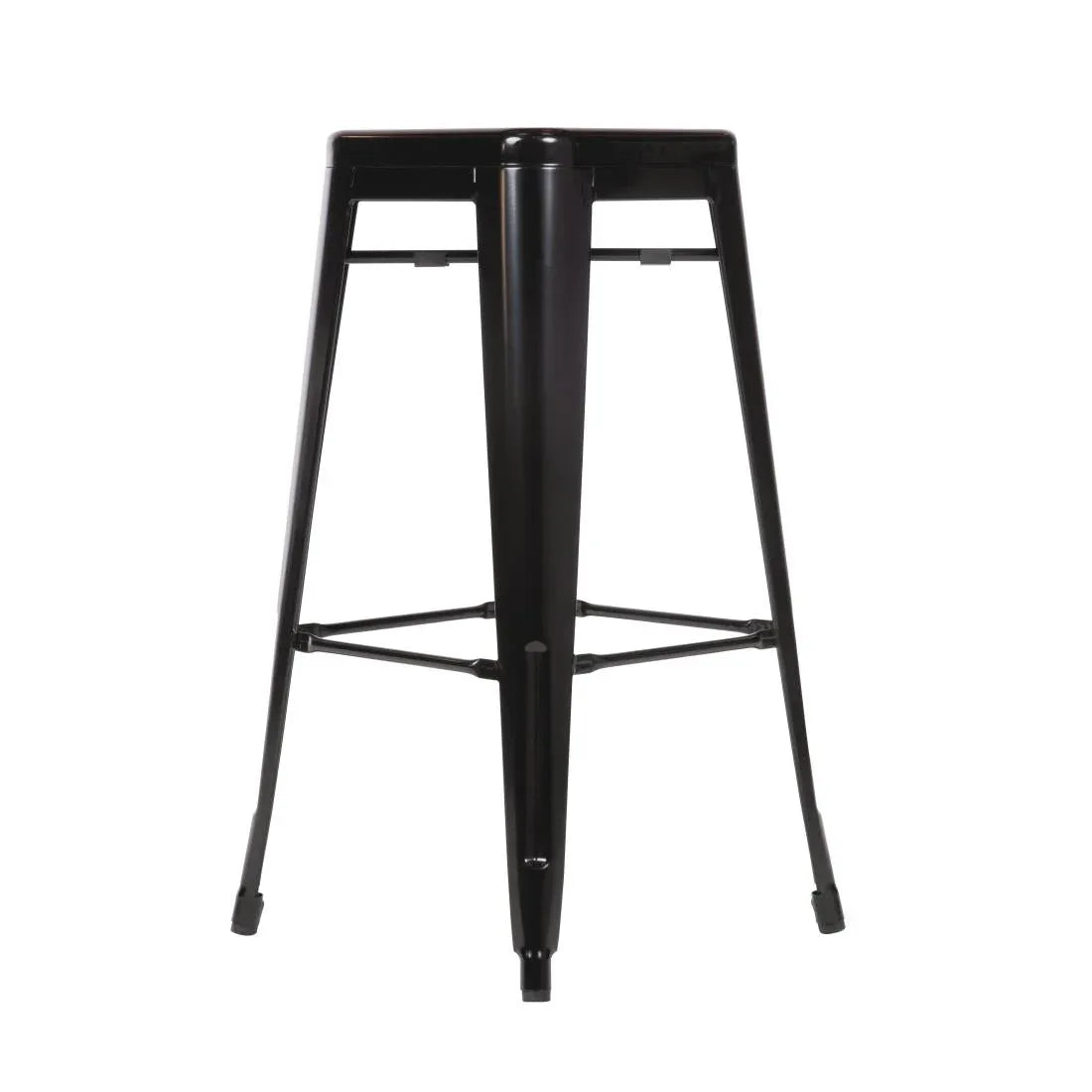 DL881 Bolero Bistro Steel High Stool Black (Pack of 4) - JD Catering Equipment Solutions Ltd