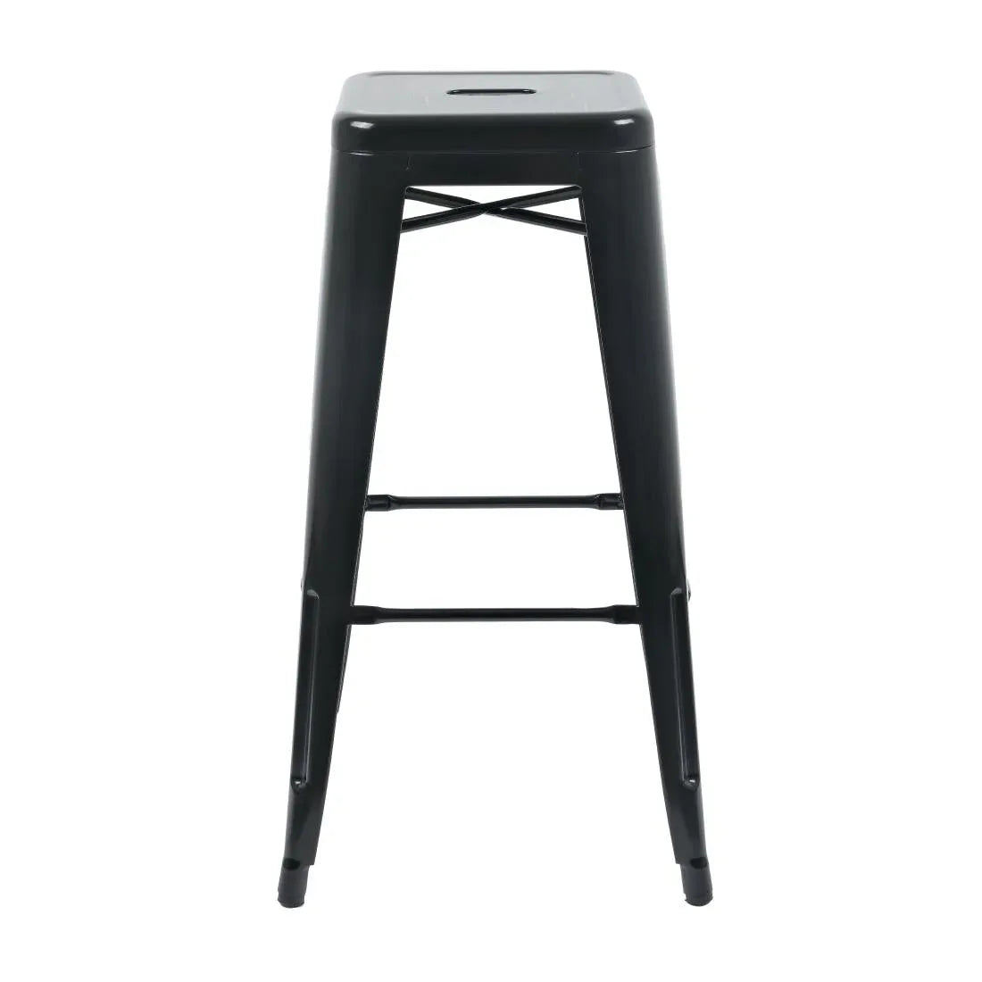 DL881 Bolero Bistro Steel High Stool Black (Pack of 4) - JD Catering Equipment Solutions Ltd