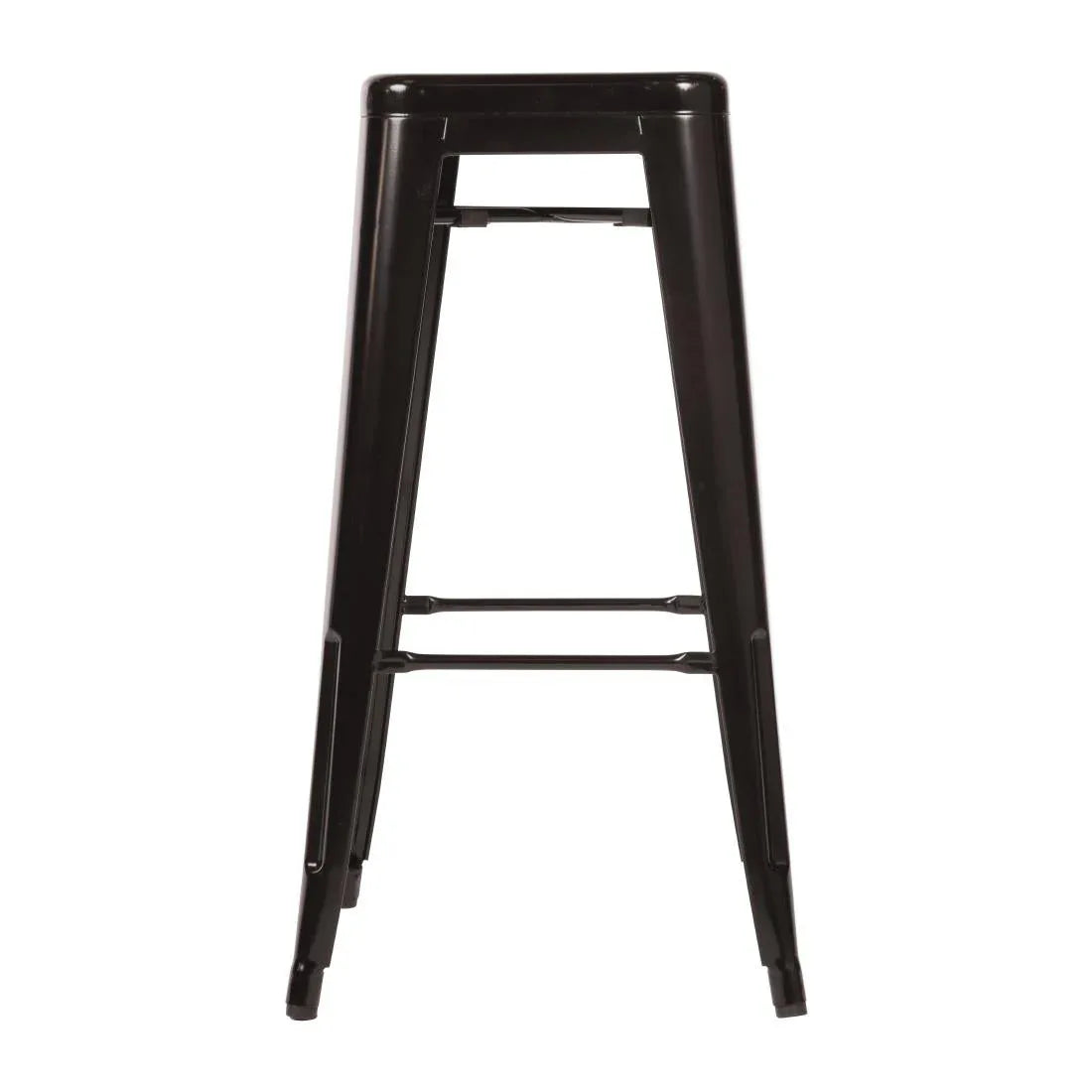DL881 Bolero Bistro Steel High Stool Black (Pack of 4) - JD Catering Equipment Solutions Ltd