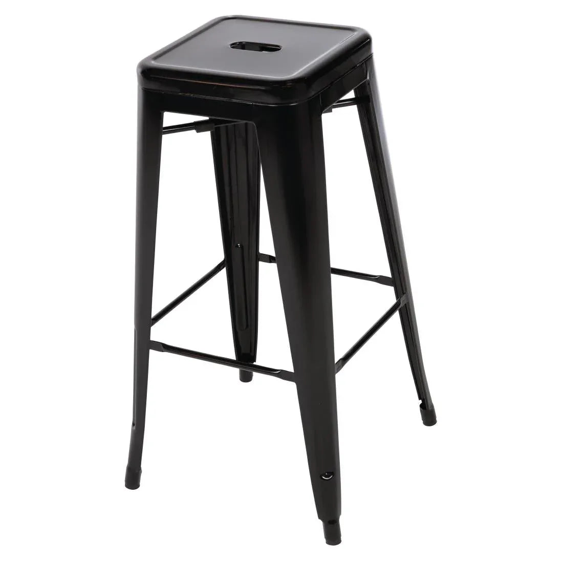 DL881 Bolero Bistro Steel High Stool Black (Pack of 4) - JD Catering Equipment Solutions Ltd