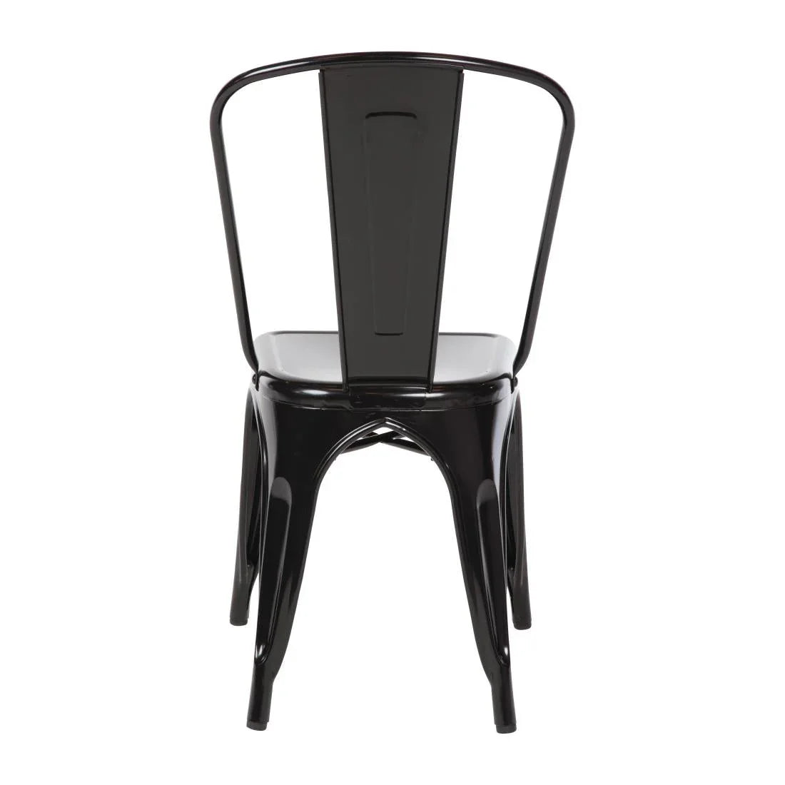 GL331 Bolero Bistro Steel Side Chair Black (Pack 4) GL331 - JD Catering Equipment Solutions Ltd