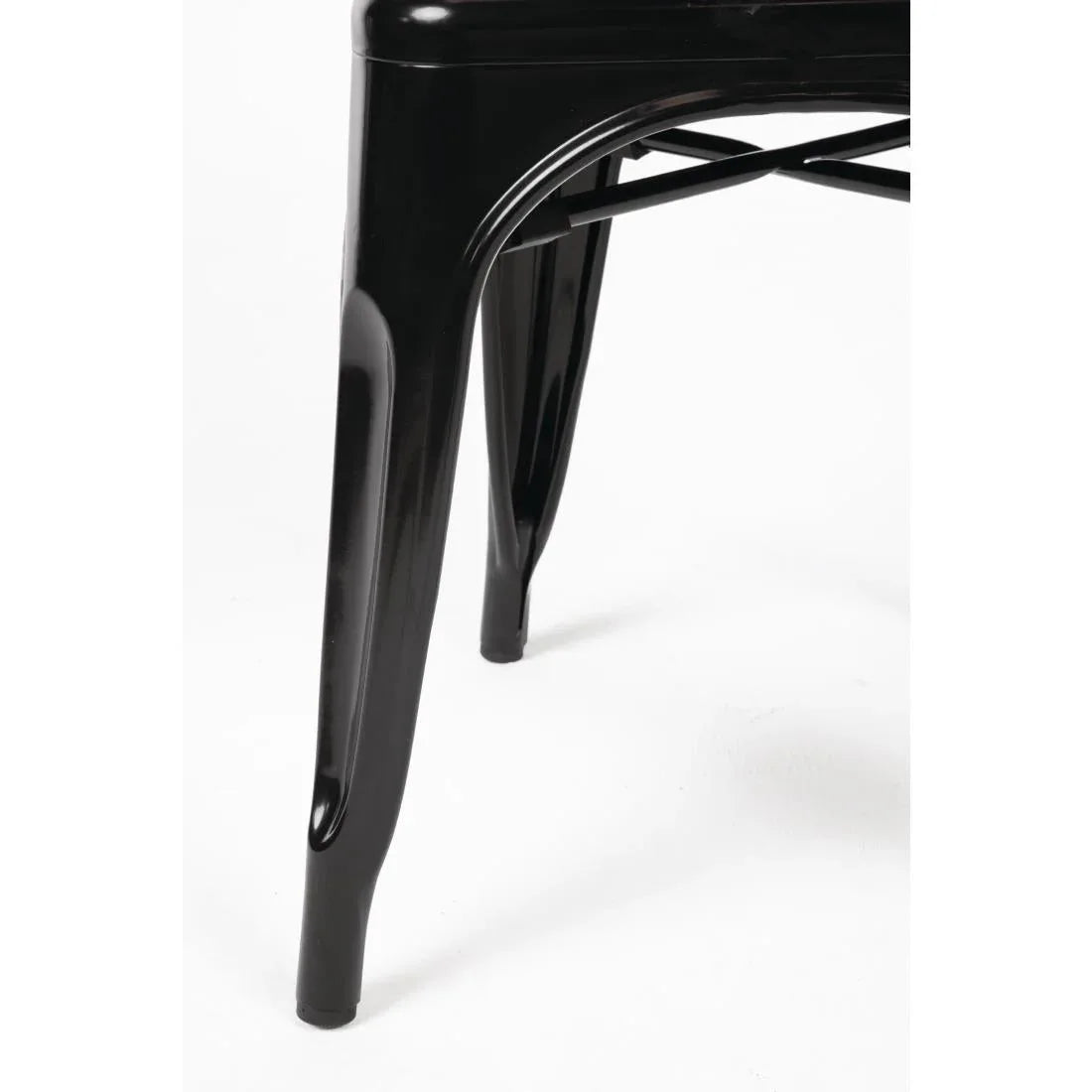 GL331 Bolero Bistro Steel Side Chair Black (Pack 4) GL331 - JD Catering Equipment Solutions Ltd