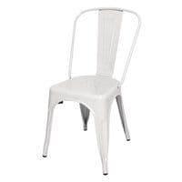 GL332 Bolero Bistro Steel Side Chair White (Pack of 4) - JD Catering Equipment Solutions Ltd