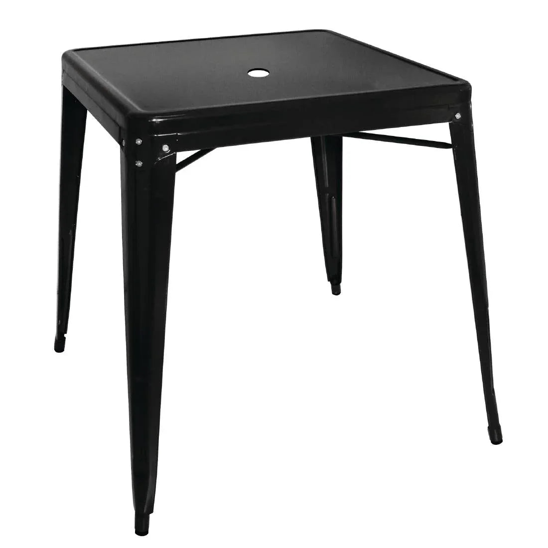 GC867 Bolero Bistro Steel Square Table Black 668mm (Single) GC867 - JD Catering Equipment Solutions Ltd