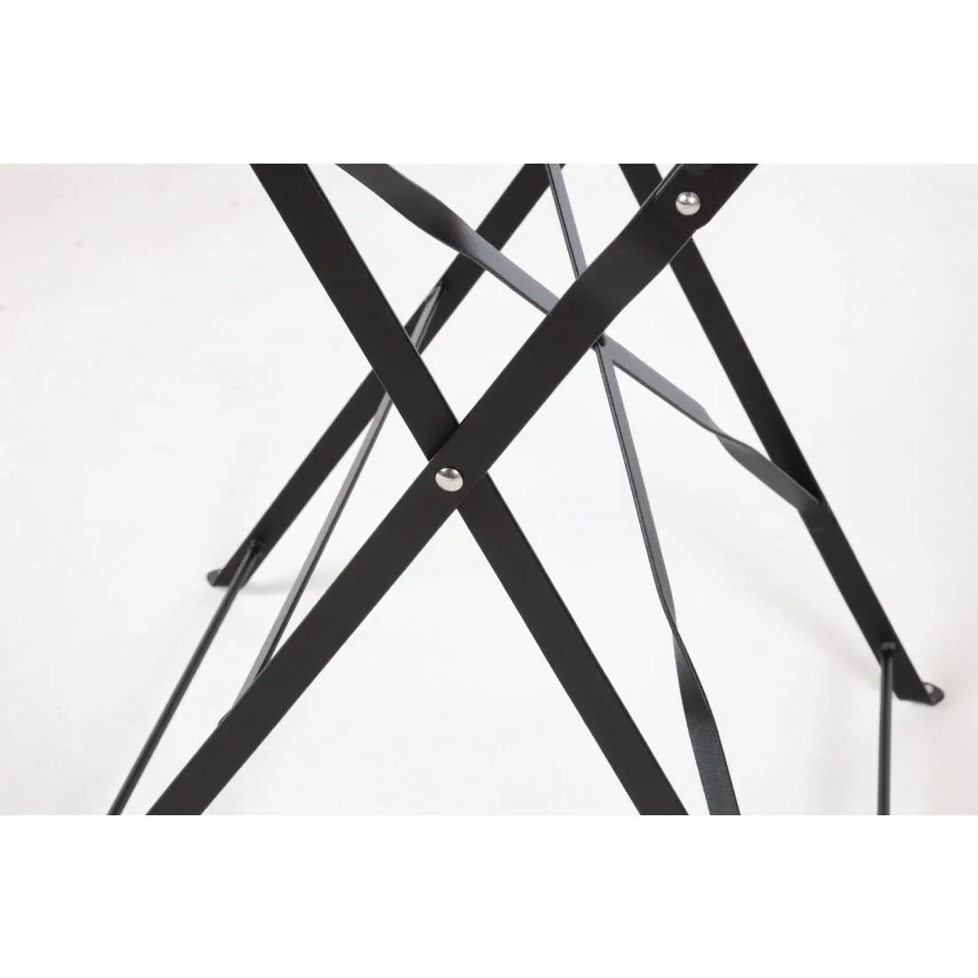 GH558 Bolero Black Pavement Style Steel Table 595mm - JD Catering Equipment Solutions Ltd