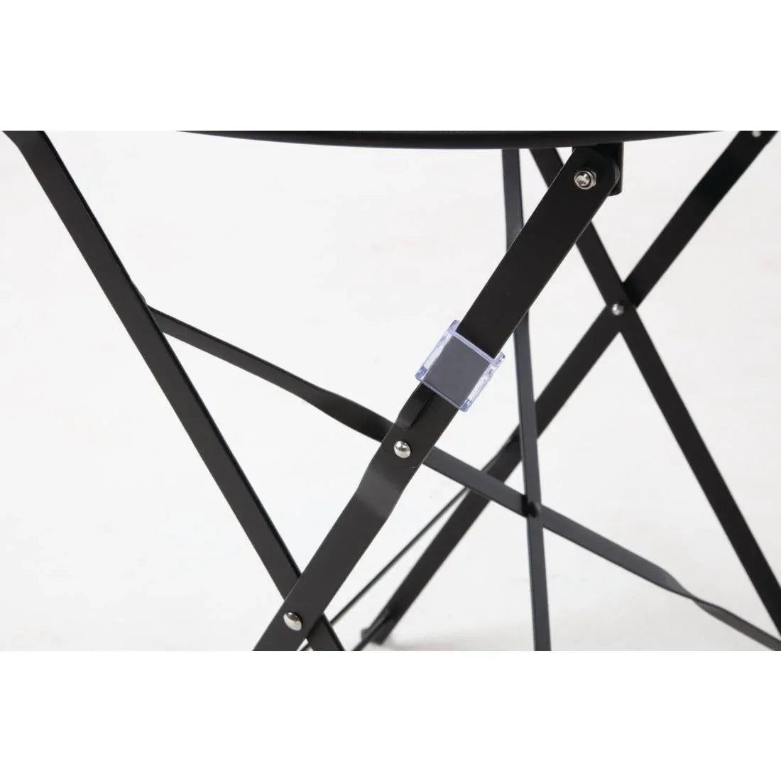 GH558 Bolero Black Pavement Style Steel Table 595mm - JD Catering Equipment Solutions Ltd