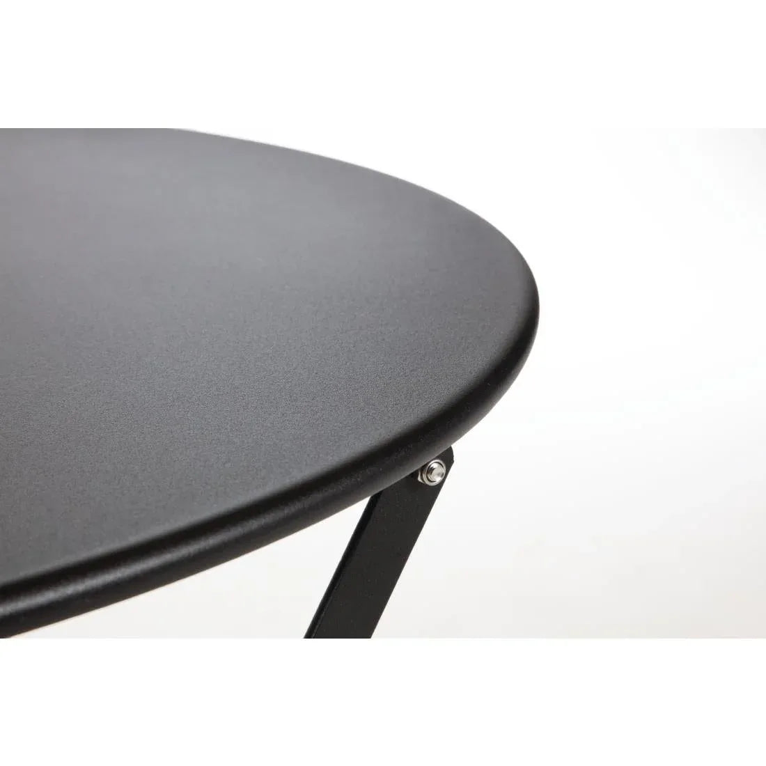 GH558 Bolero Black Pavement Style Steel Table 595mm - JD Catering Equipment Solutions Ltd