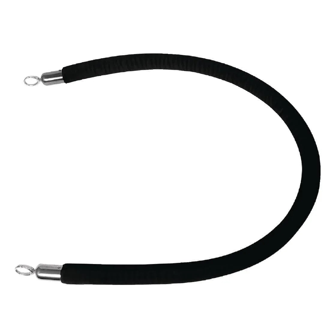 CB511 Bolero Black Rope Barrier System 1.5m - JD Catering Equipment Solutions Ltd