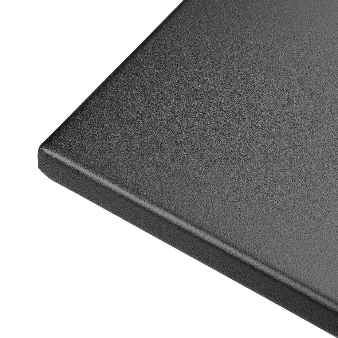 GK989 Bolero Black Square Pavement Style Steel Table - JD Catering Equipment Solutions Ltd