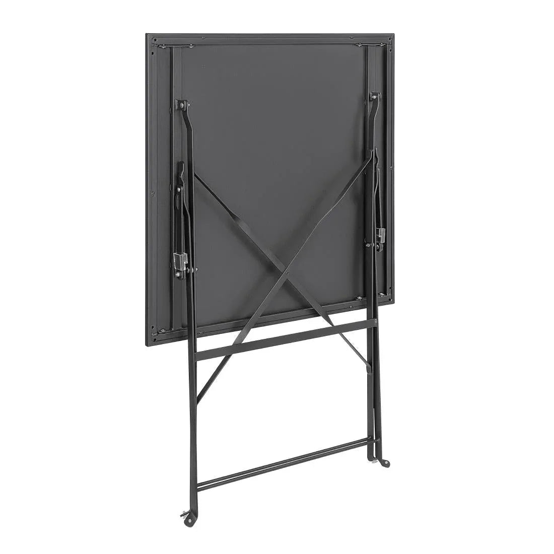 GK989 Bolero Black Square Pavement Style Steel Table - JD Catering Equipment Solutions Ltd