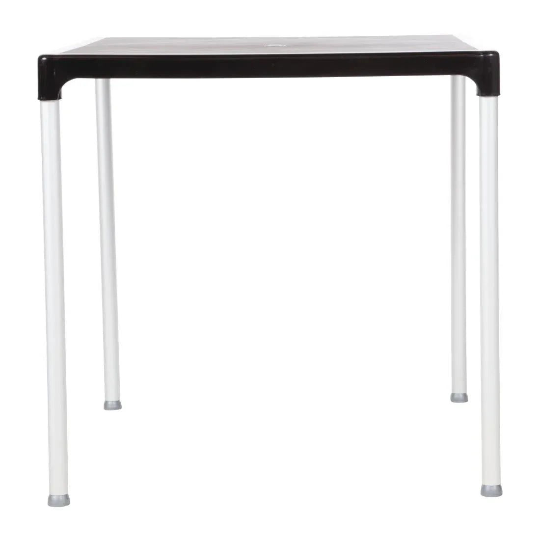 GJ970 Bolero Black Square Table with Aluminium Legs 750mm - JD Catering Equipment Solutions Ltd