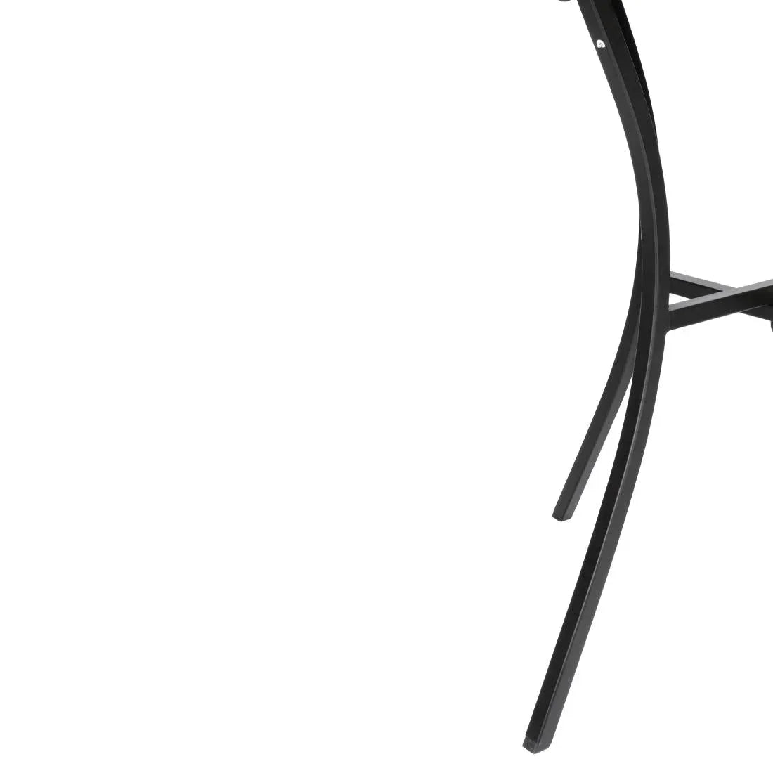 GG706 Bolero Black Steel Patterned Square Bistro Table 700mm - JD Catering Equipment Solutions Ltd