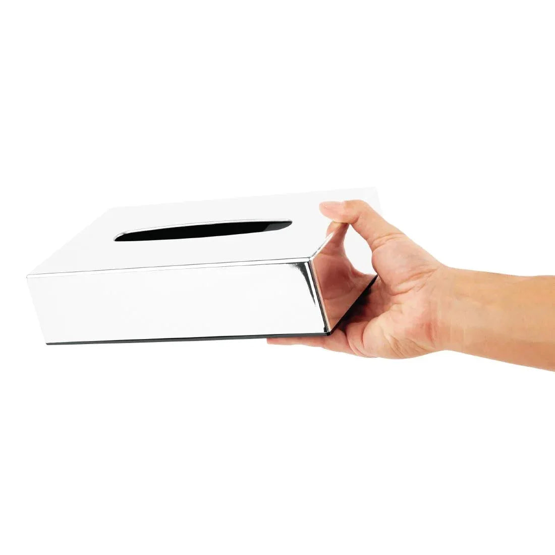 CF121 Bolero Chrome Rectangular Tissue Holder - JD Catering Equipment Solutions Ltd