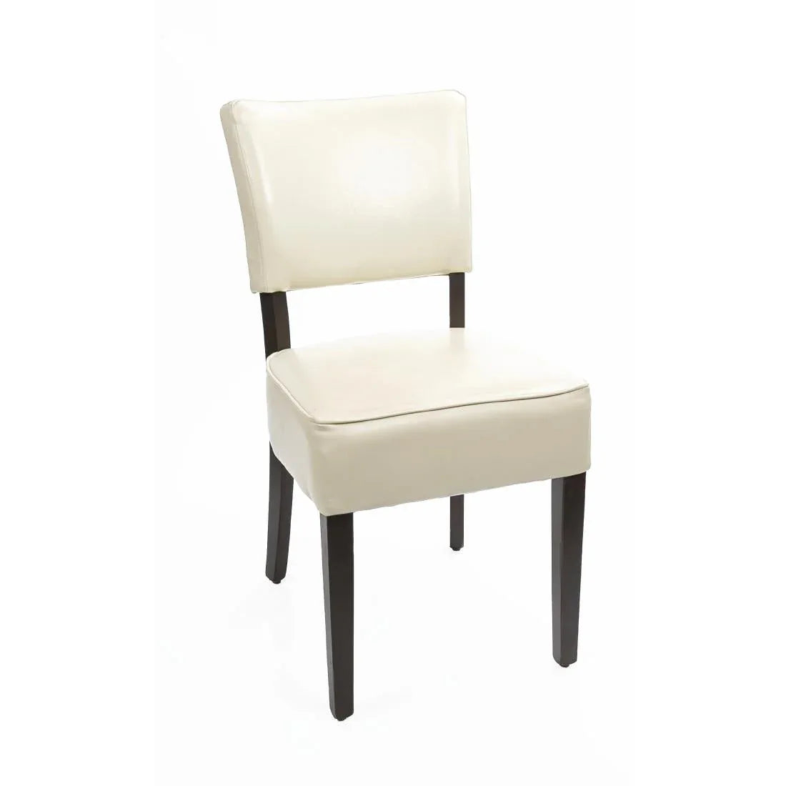 GF958 Bolero Chunky Faux Leather Chairs Cream (Pack of 2) - JD Catering Equipment Solutions Ltd