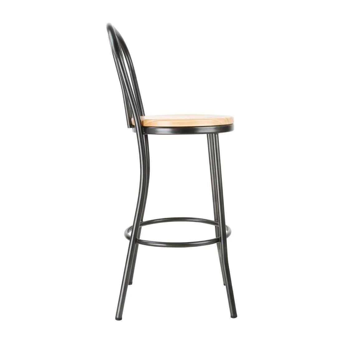 DC179 Bolero Clarisse High Stools Metallic Grey (Pack of 1) - JD Catering Equipment Solutions Ltd