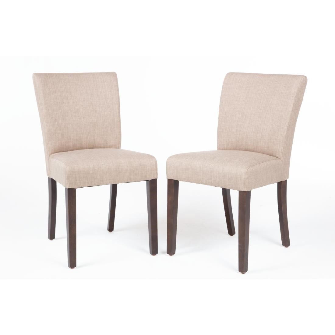 Bolero Contemporary Dining Chair Natural (Pack 2) JD Catering Equipment Solutions Ltd