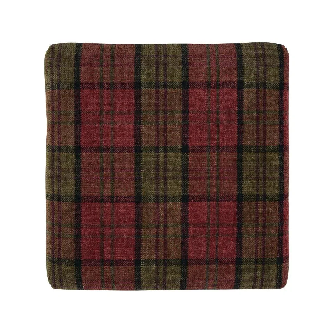 DC825 Bolero Dale High Stool Claret Tartan (Single) - JD Catering Equipment Solutions Ltd