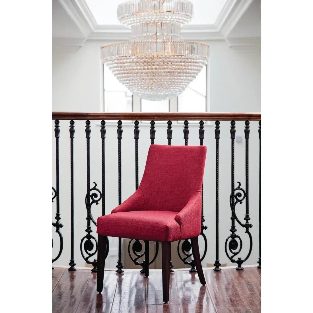 CF368 Bolero Dark Red Finesse Dining Chairs (Pack of 2) - JD Catering Equipment Solutions Ltd