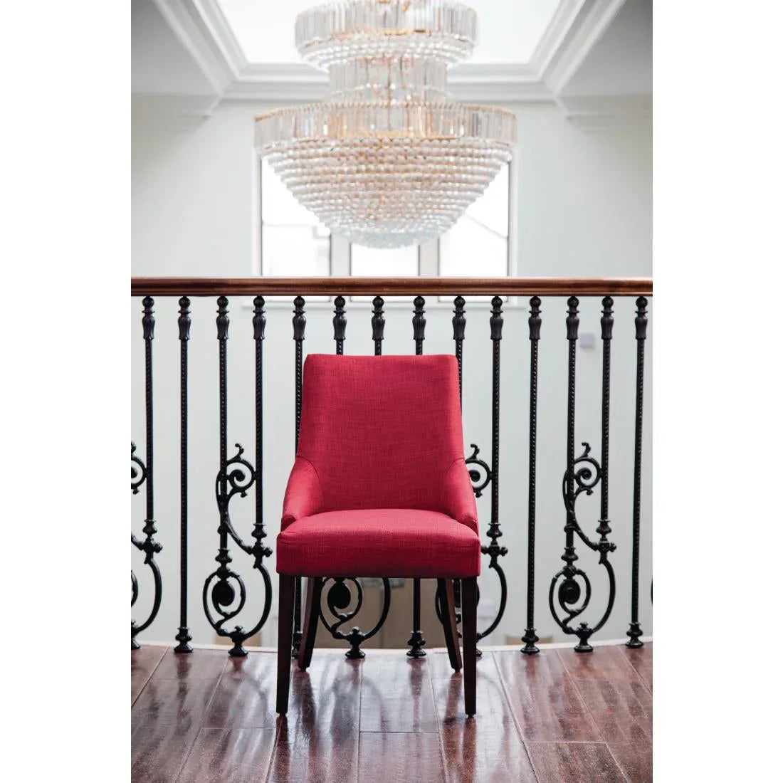 CF368 Bolero Dark Red Finesse Dining Chairs (Pack of 2) - JD Catering Equipment Solutions Ltd