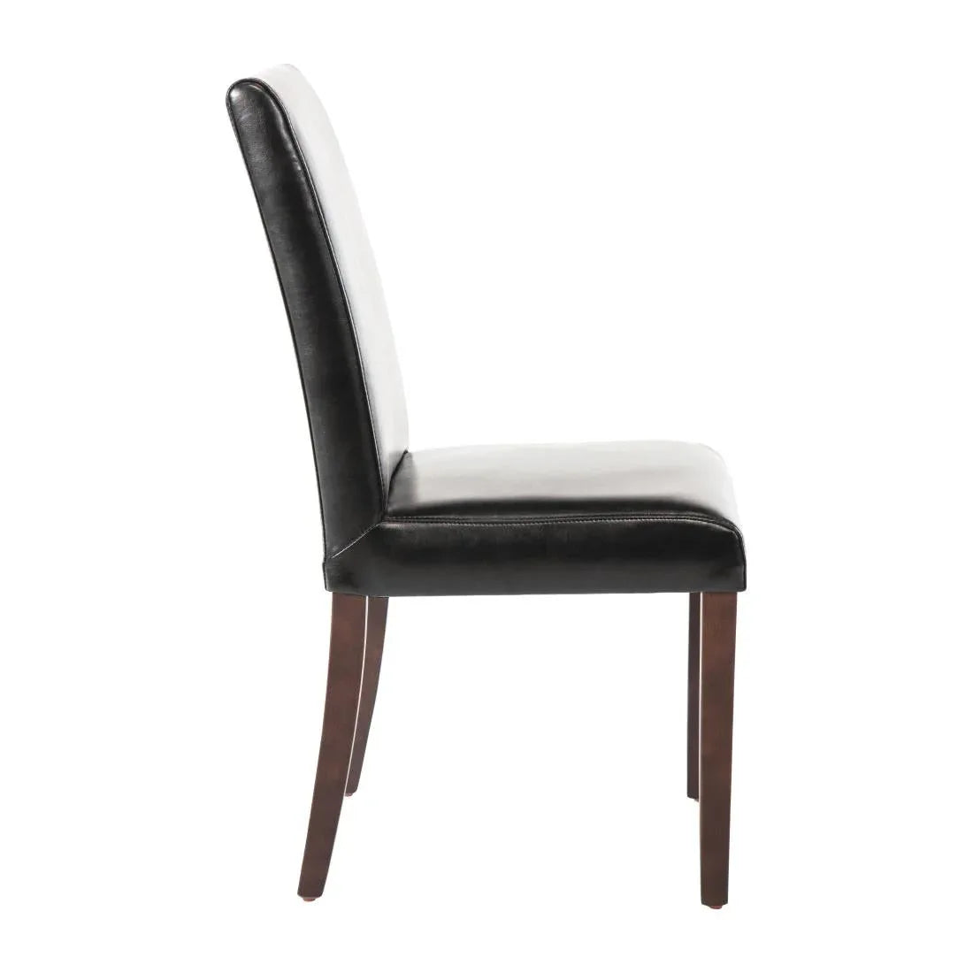 GF954 Bolero Faux Leather Dining Chair Black (Box 2) - JD Catering Equipment Solutions Ltd