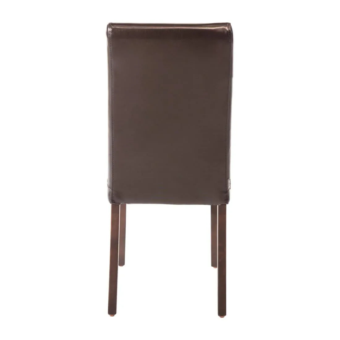 GF955 Bolero Faux Leather Dining Chair Dark Brown (Box 2) - JD Catering Equipment Solutions Ltd
