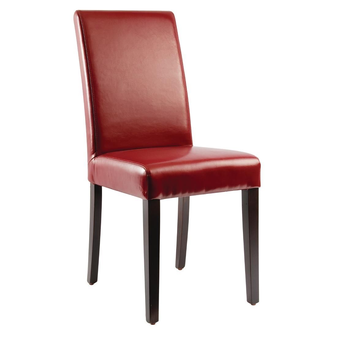Bolero Faux Leather Dining Chairs (Pack of 2) JD Catering Equipment Solutions Ltd