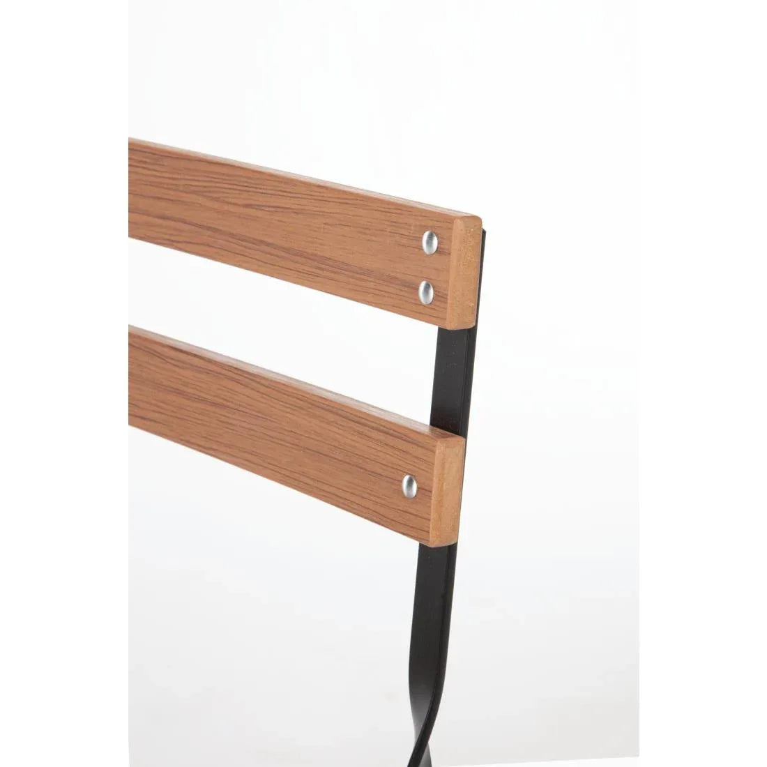 GJ766 Bolero Faux Wood Bistro Chair (Pack 2) - JD Catering Equipment Solutions Ltd