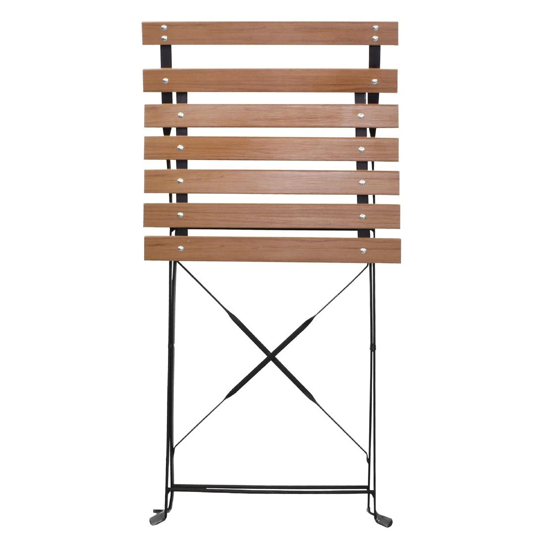Bolero Faux Wood Bistro Chair (Pack 2) JD Catering Equipment Solutions Ltd