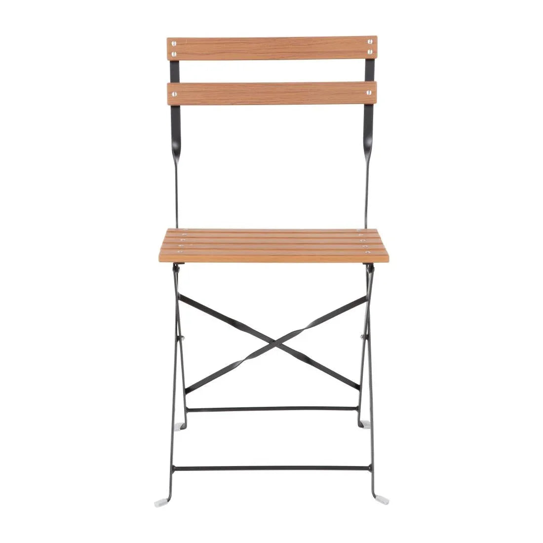 GJ766 Bolero Faux Wood Bistro Chair (Pack 2) - JD Catering Equipment Solutions Ltd