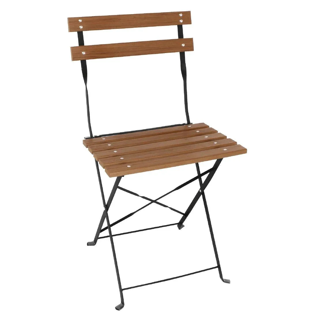 GJ766 Bolero Faux Wood Bistro Chair (Pack 2) - JD Catering Equipment Solutions Ltd