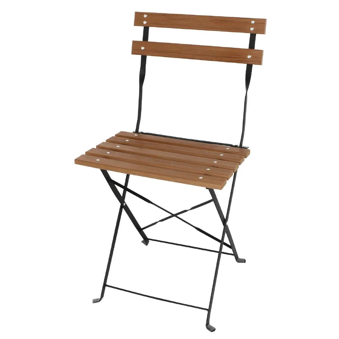 GJ766 Bolero Faux Wood Bistro Chair (Pack 2) - JD Catering Equipment Solutions Ltd