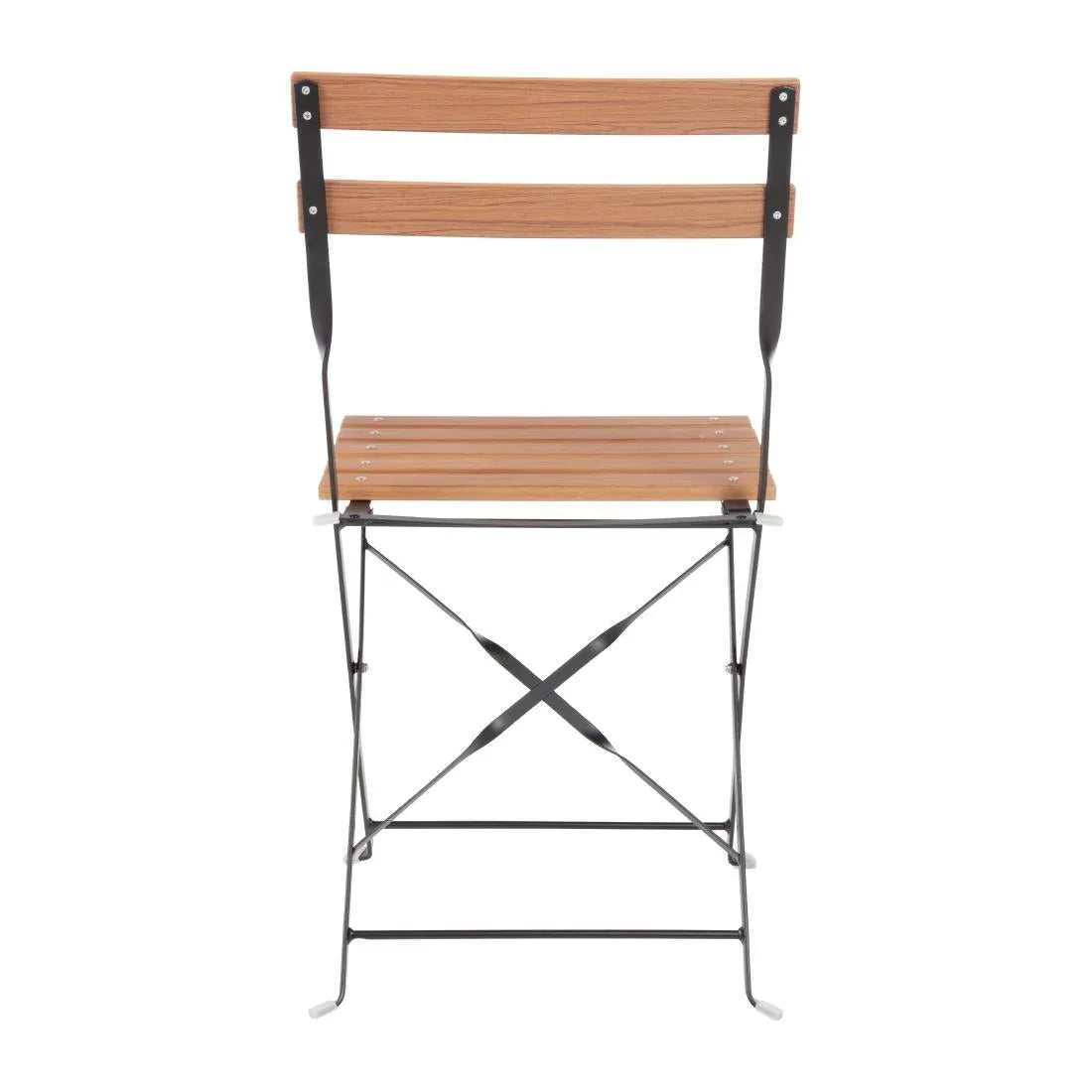 GJ766 Bolero Faux Wood Bistro Chair (Pack 2) - JD Catering Equipment Solutions Ltd