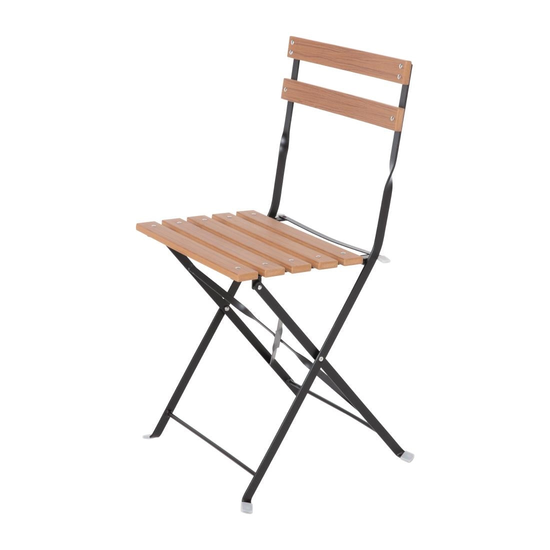 Bolero Faux Wood Bistro Chair (Pack 2) JD Catering Equipment Solutions Ltd