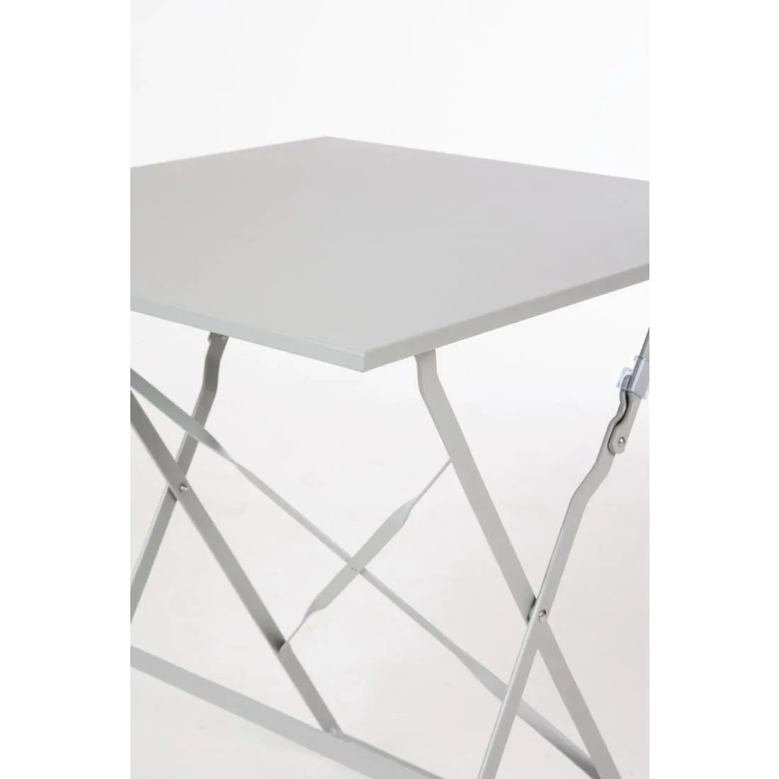 GK988 Bolero Grey Square Pavement Style Steel Table - JD Catering Equipment Solutions Ltd