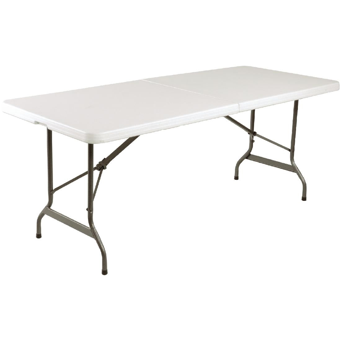 Bolero PE Centre Folding Table 6ft with Six Folding Chairs JD Catering Equipment Solutions Ltd