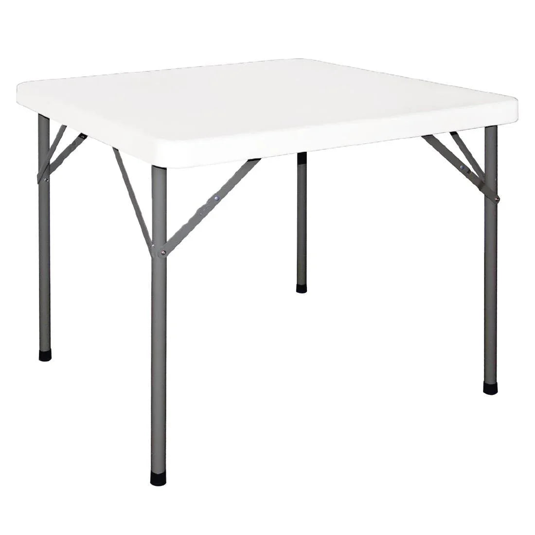 Y807 Bolero PE Square Folding Table 3ft White (Single) - JD Catering Equipment Solutions Ltd