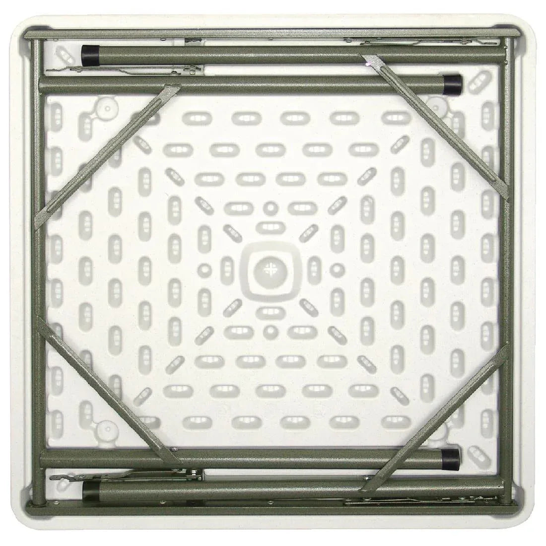 Y807 Bolero PE Square Folding Table 3ft White (Single) - JD Catering Equipment Solutions Ltd