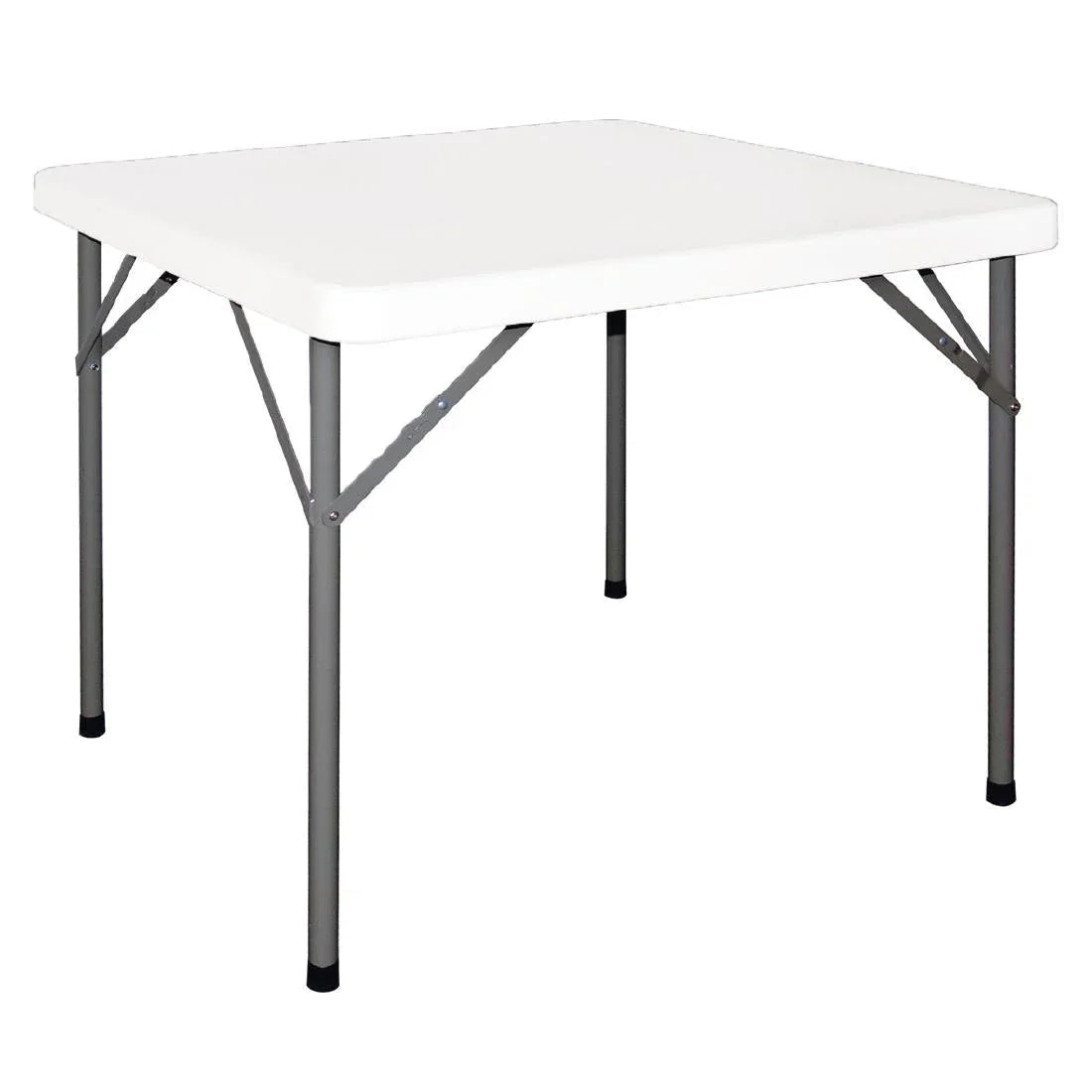 Y807 Bolero PE Square Folding Table 3ft White (Single) - JD Catering Equipment Solutions Ltd