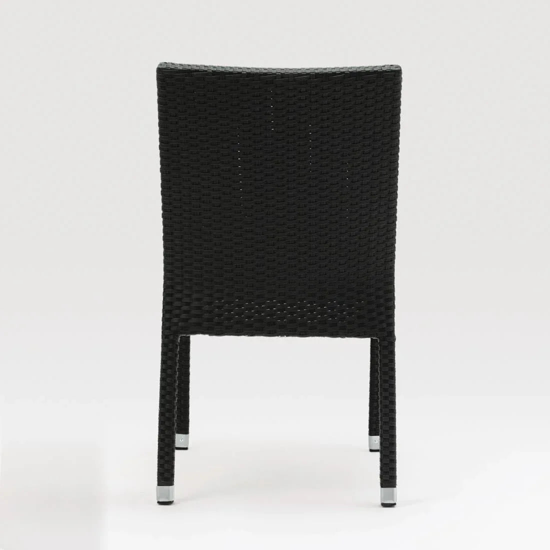 CF159 Bolero PE Wicker Side Chairs Charcoal (Pack of 4) - JD Catering Equipment Solutions Ltd