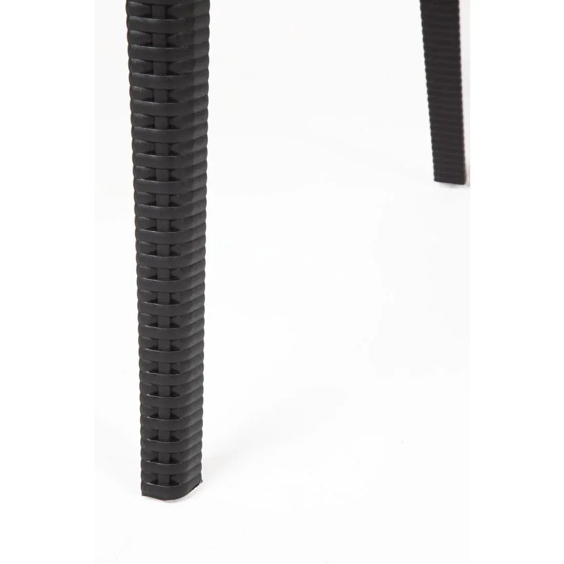 GR363 Bolero PP Rattan Wraparound Armchair Black (Pack 4) - JD Catering Equipment Solutions Ltd