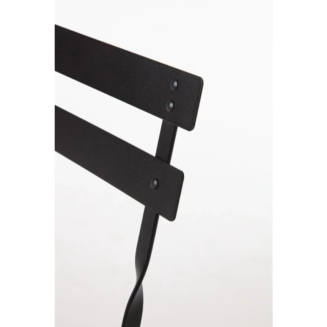 GH553 Bolero Pavement Style Steel Chairs (Pack of 2) - JD Catering Equipment Solutions Ltd