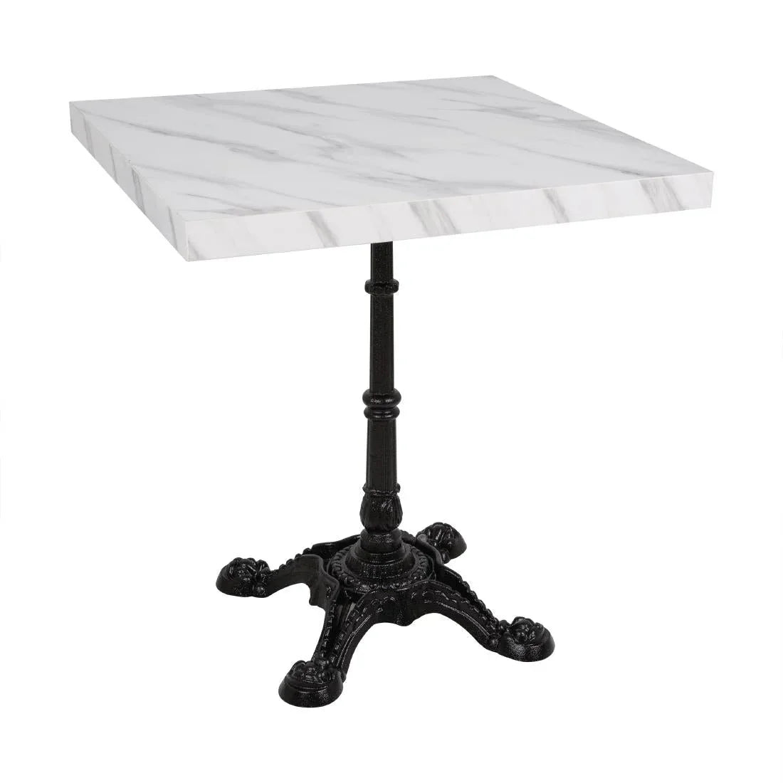 DT446 Bolero Pre-drilled Square Table Top 700mm Marble Effect - JD Catering Equipment Solutions Ltd