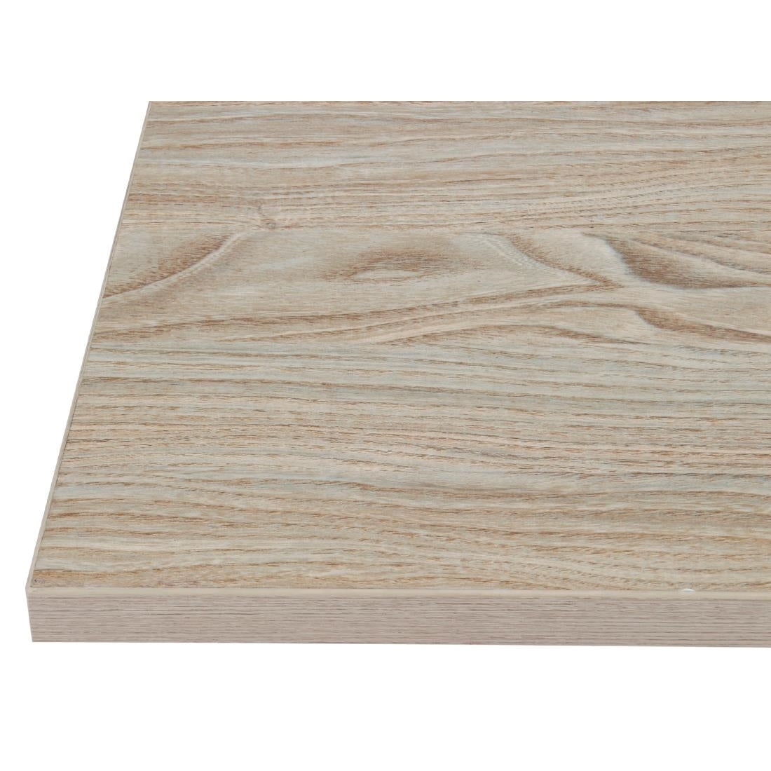 Bolero Pre-drilled Square Table Top Antique Natural 600mm JD Catering Equipment Solutions Ltd